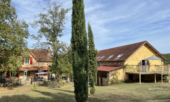 Property on 8ha9, with main house and barn converted into two gîtes. Quiet location in a hamlet 5 minutes from Montignac-Lascaux.